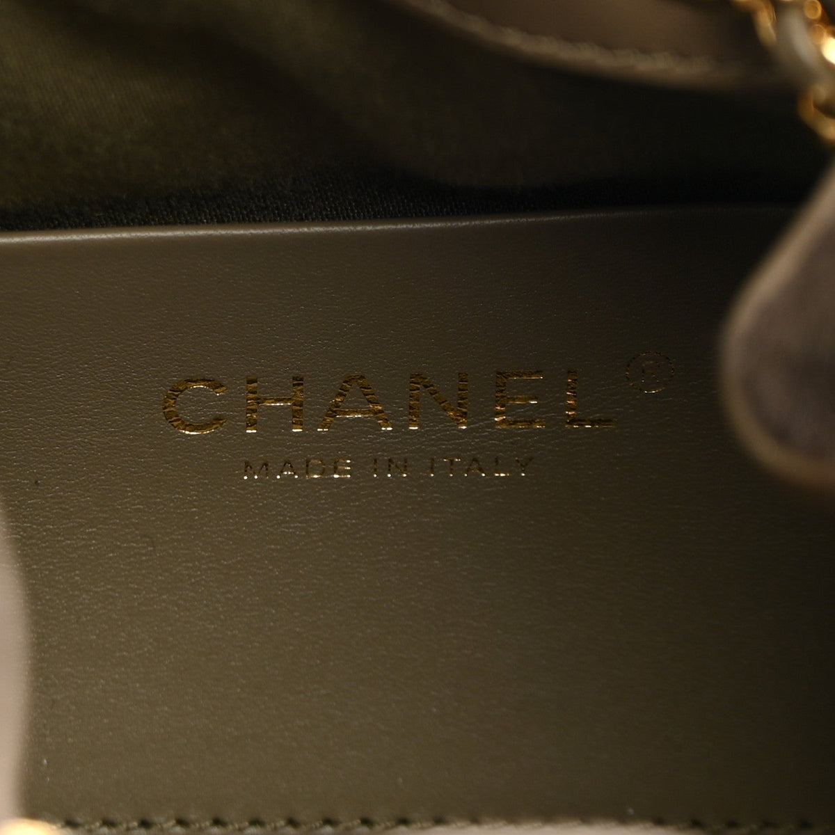 Pony Hair Mini Chanel 25 Handbag Dark Khaki
