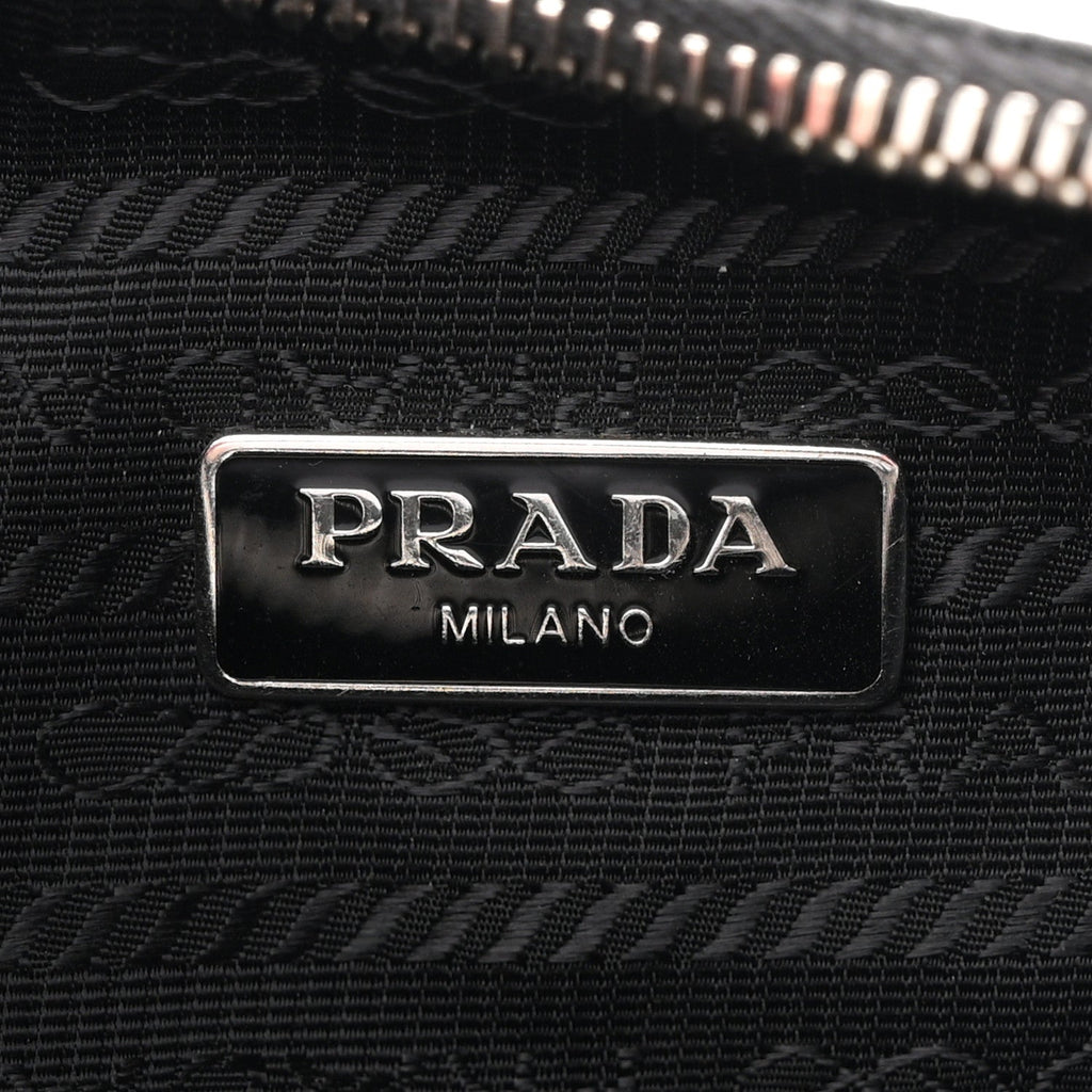Tessuto Nylon Saffiano Mini Re-Edition 2005 Bag Black