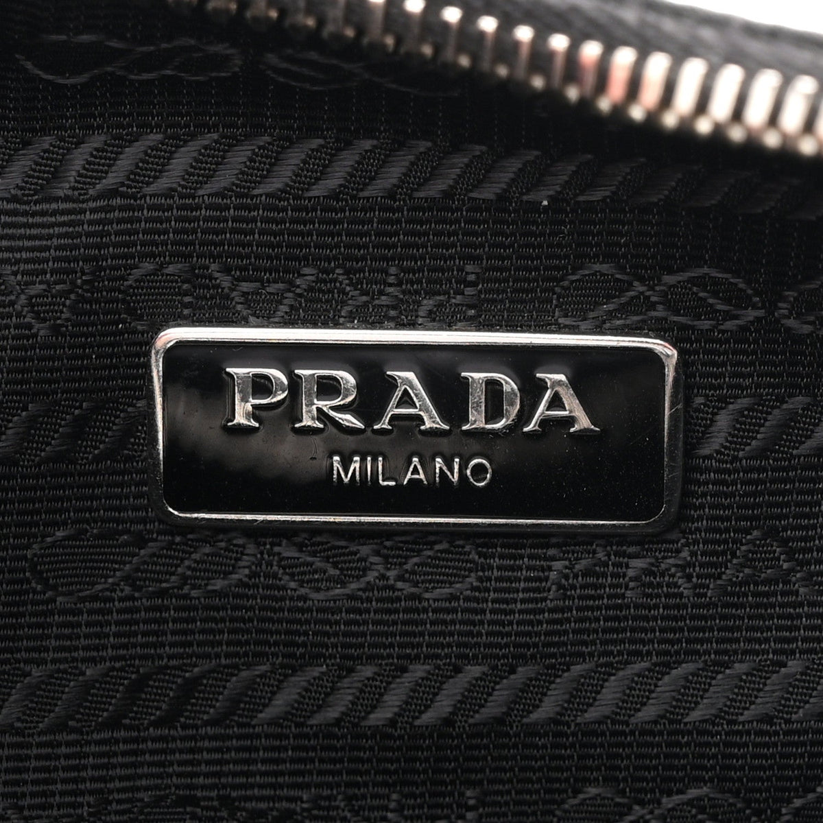 Tessuto Nylon Saffiano Mini Re-Edition 2005 Bag Black