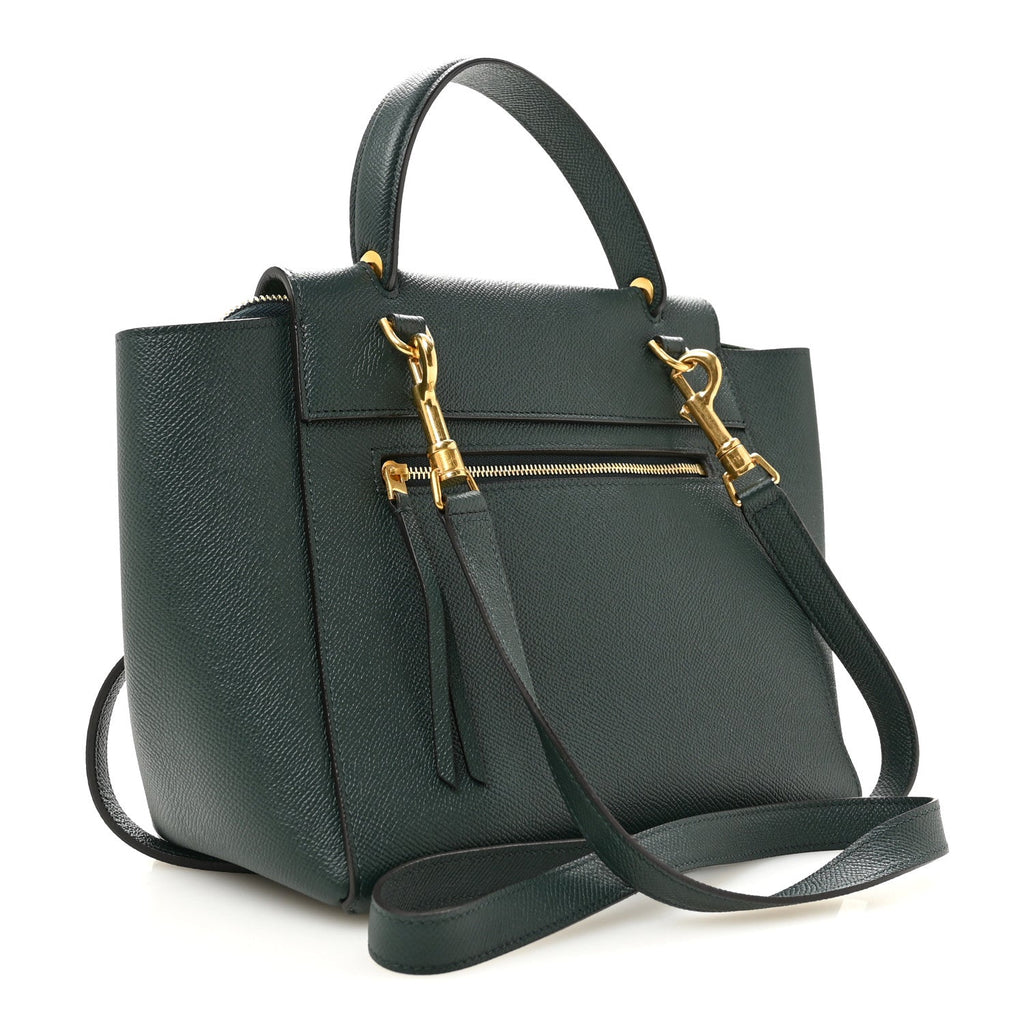 Grained Calfskin Micro Belt Bag Amazone