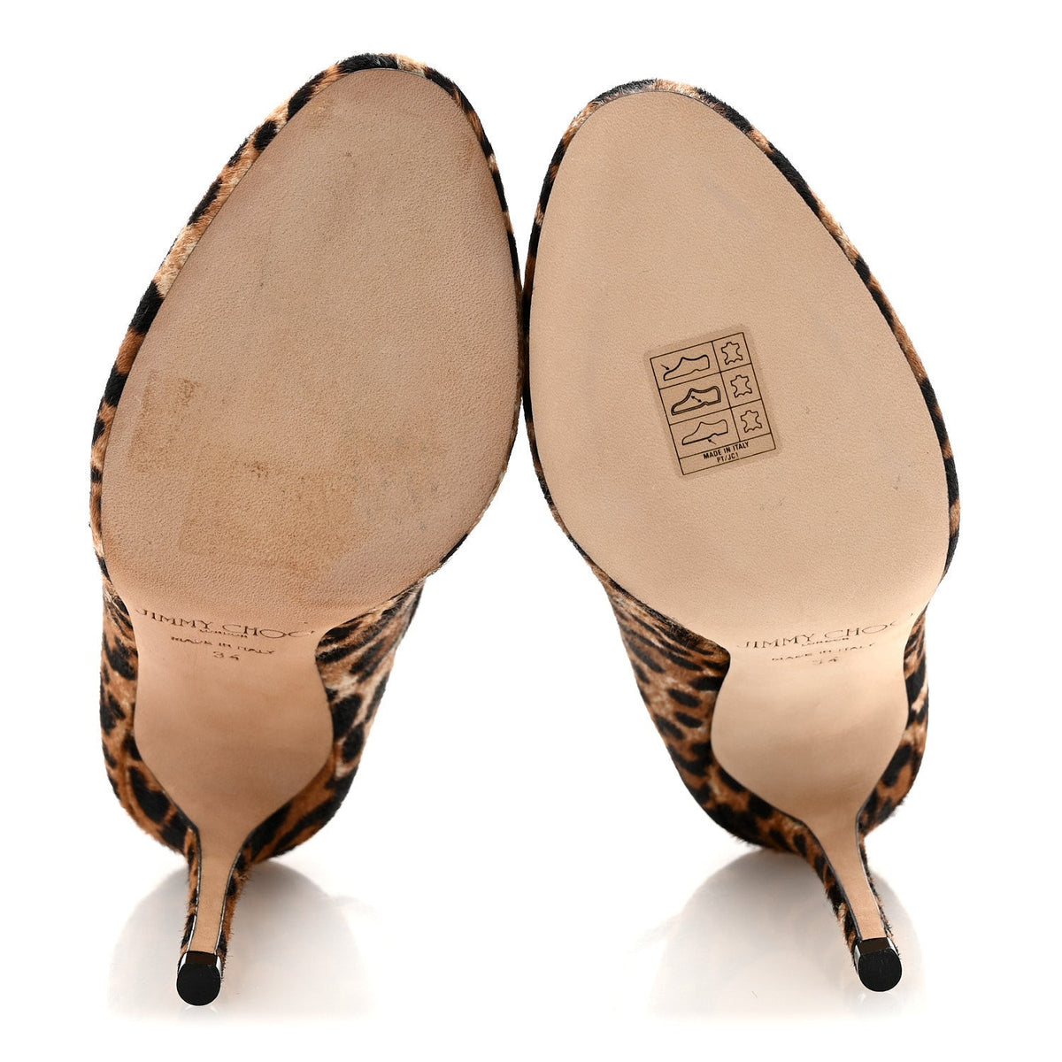 Pony Hair Leopard Helena Pumps 34 Natural