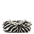 Nappa Zebra Print The Pouch Chain White Black