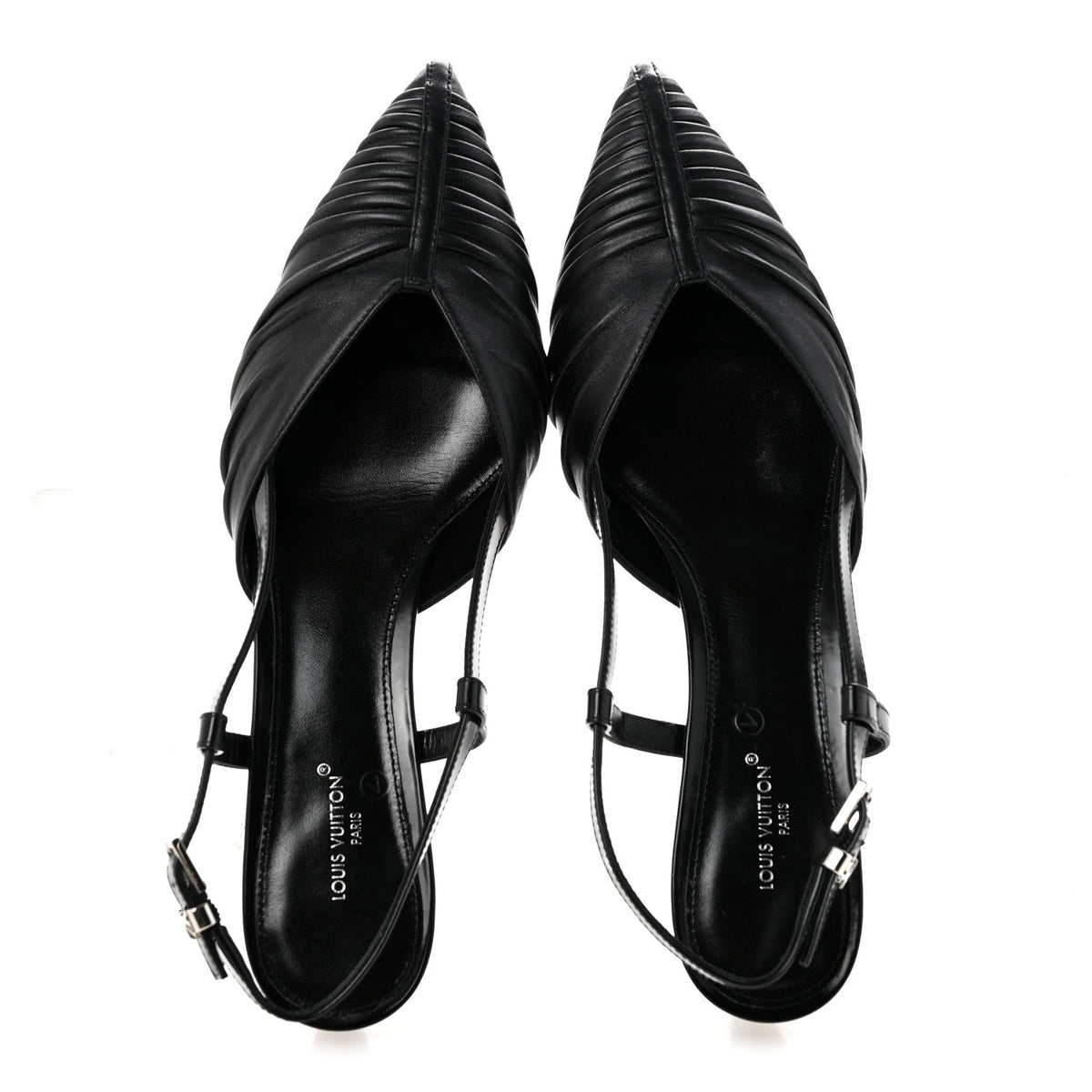 Calfskin Allure D'Orsay Slingback Pump 37.5 Black