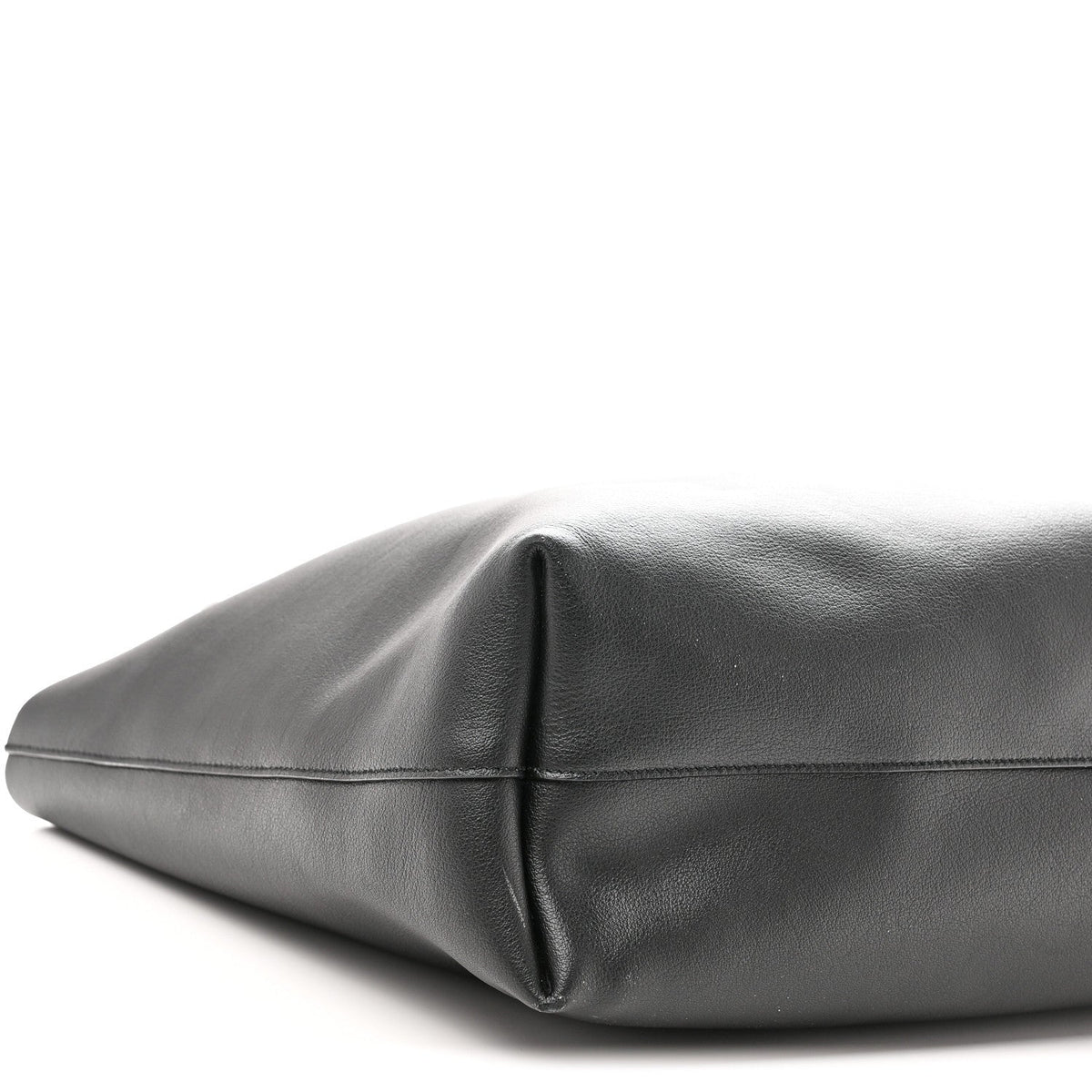 Calfskin Large Shopping Tote Black