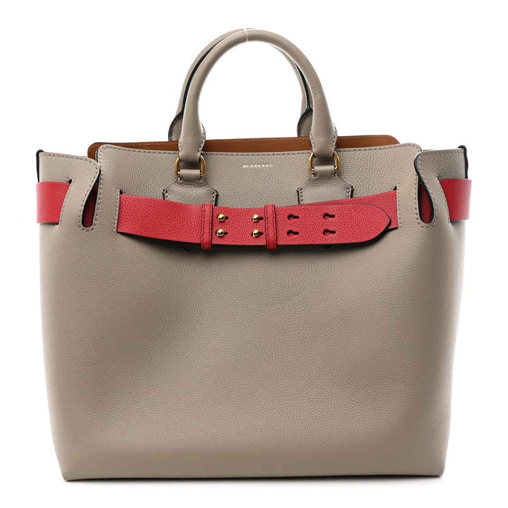 Marais Calfskin Medium Belt Bag Mineral Grey Bright Military Red