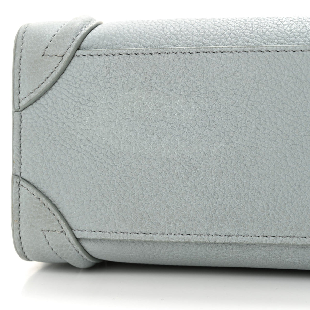 Drummed Calfskin Nano Luggage Almond