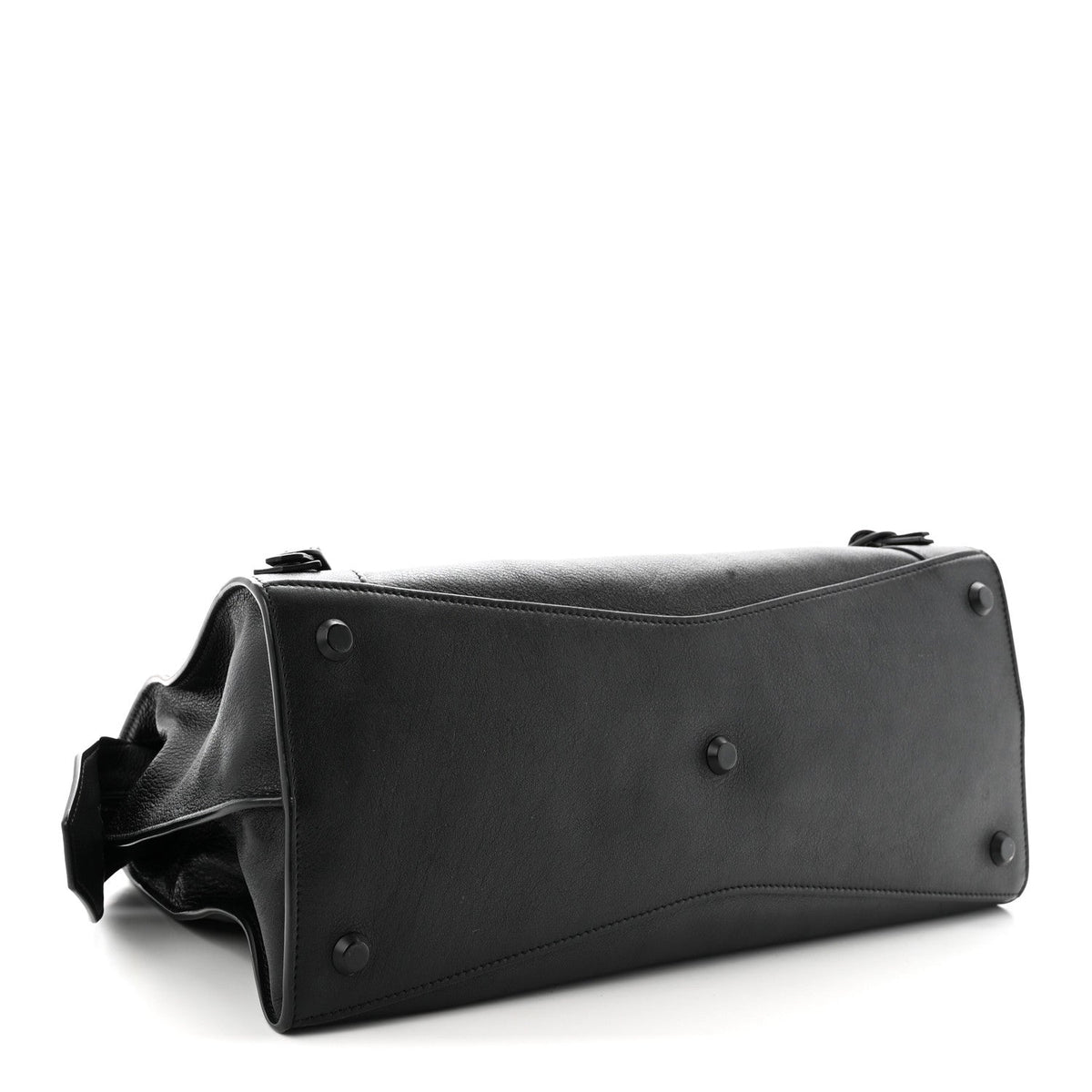 Grained Calfskin Neo Classic Black Hardware Medium City Black