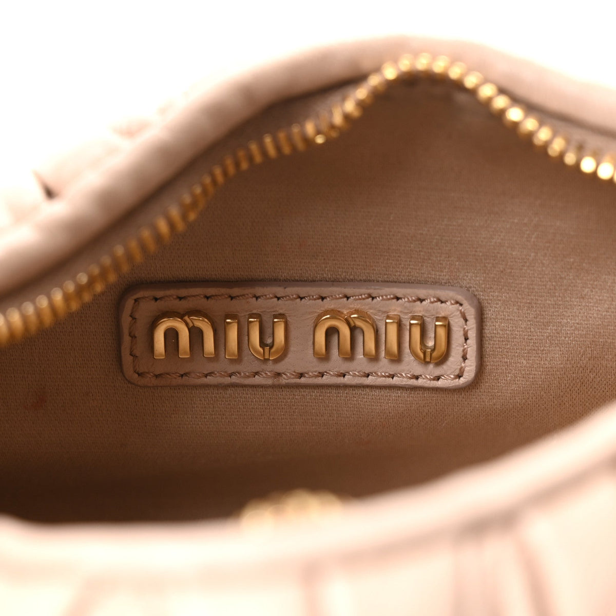 Nappa Matelasse Mini Wander Hobo Cipria