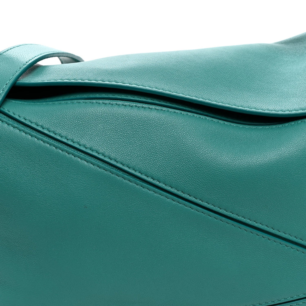 Nappa Lambskin Small Featherlight Puzzle Bag Aquamarine