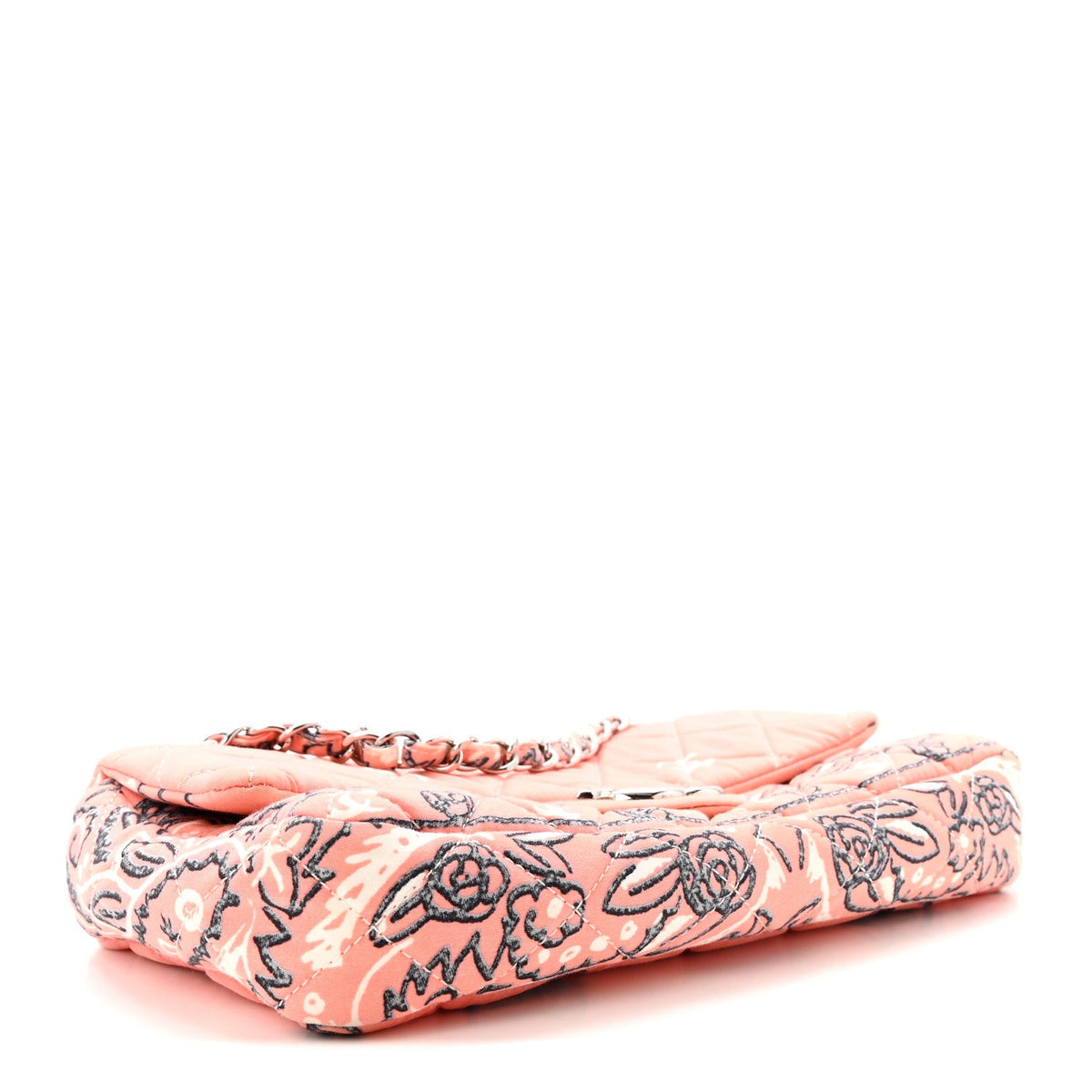 Cotton Quilted Small Bandana Single Flap Pink