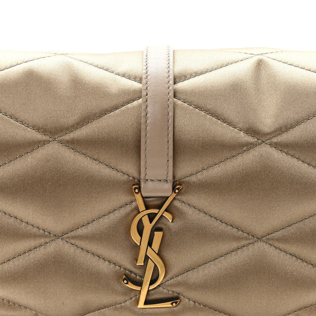 Satin Quilted Le 57 Diamond Shoulder Bag Mouse