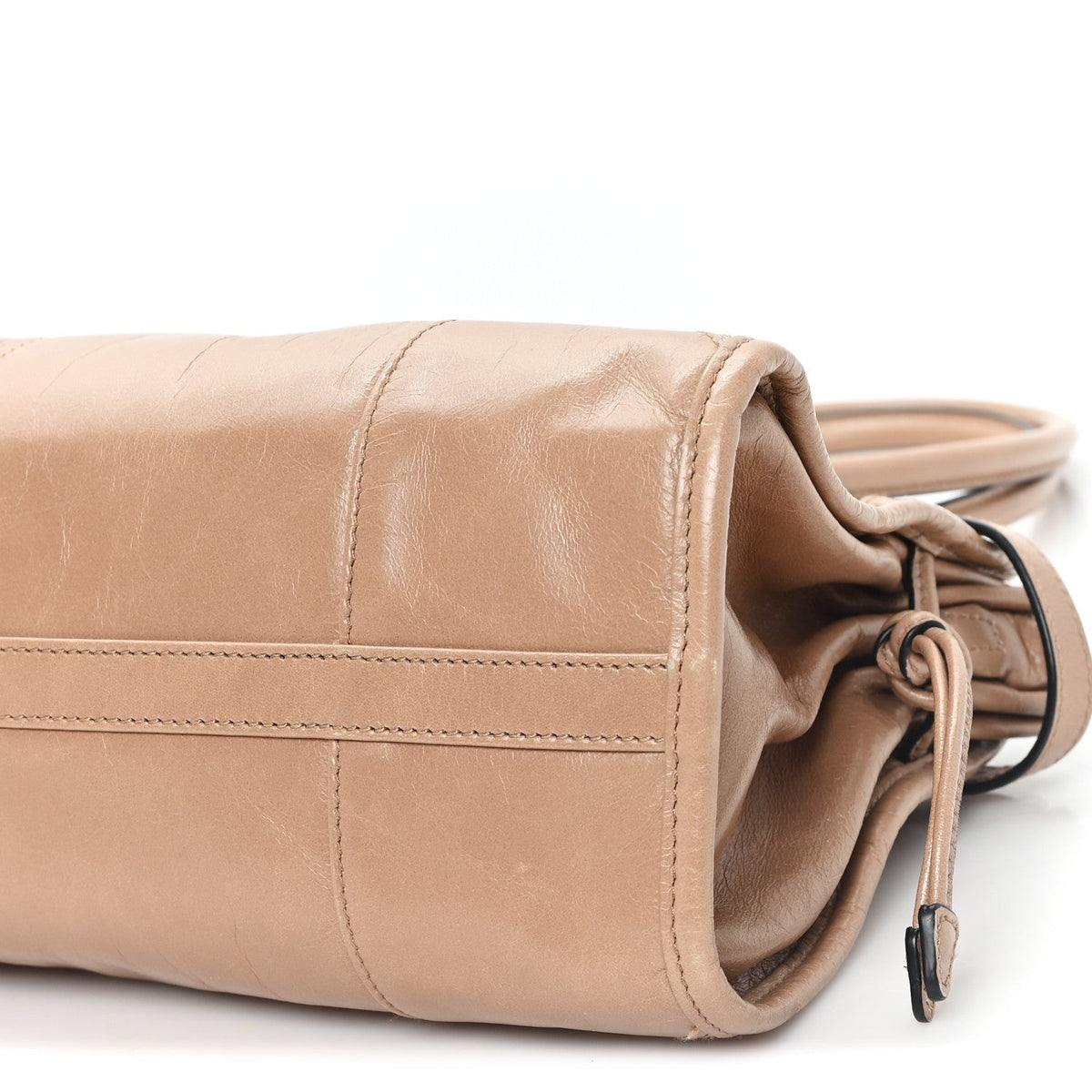 Shiny Nappa Medium Bonnie Shoulder Bag Cameo