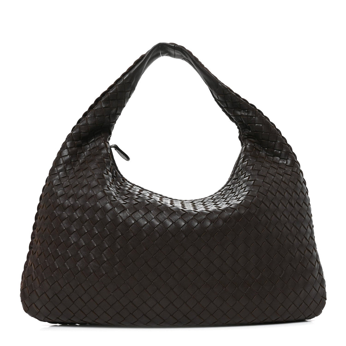 Nappa Intrecciato Medium Veneta Hobo Ebano