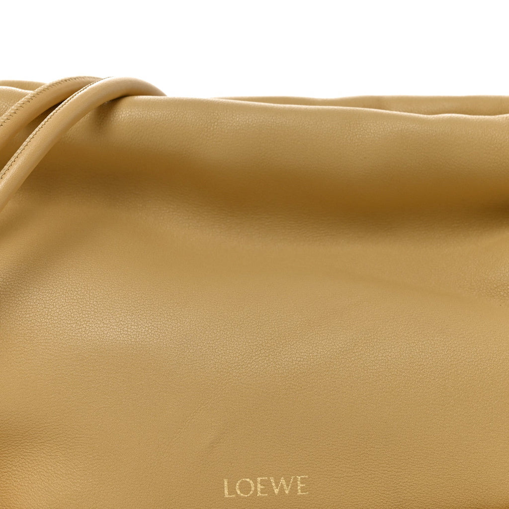 Mellow Nappa Medium Donut Chain Flamenco Knot Clutch Sahara