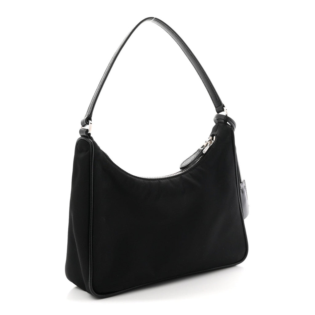 Tessuto Nylon Saffiano Mini Re-Edition 2005 Bag Black