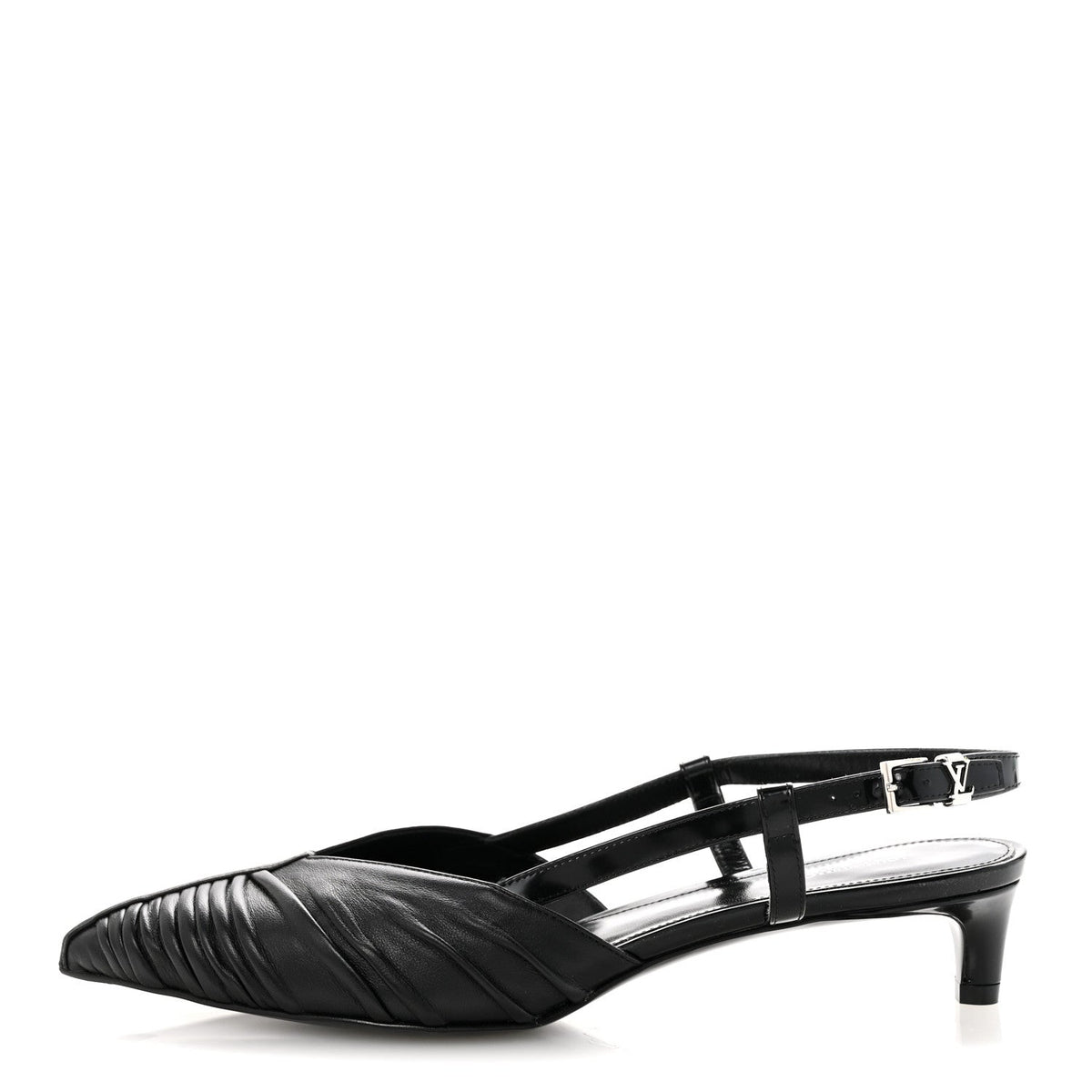 Calfskin Allure D'Orsay Slingback Pump 37.5 Black