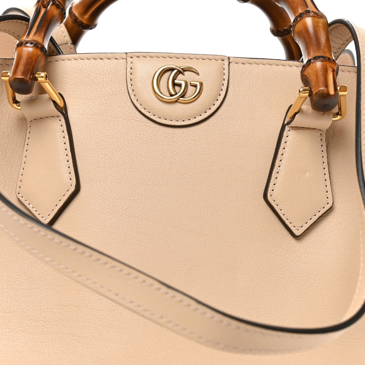 Calfskin Medium Diana Round Tote Bag Oatmeal