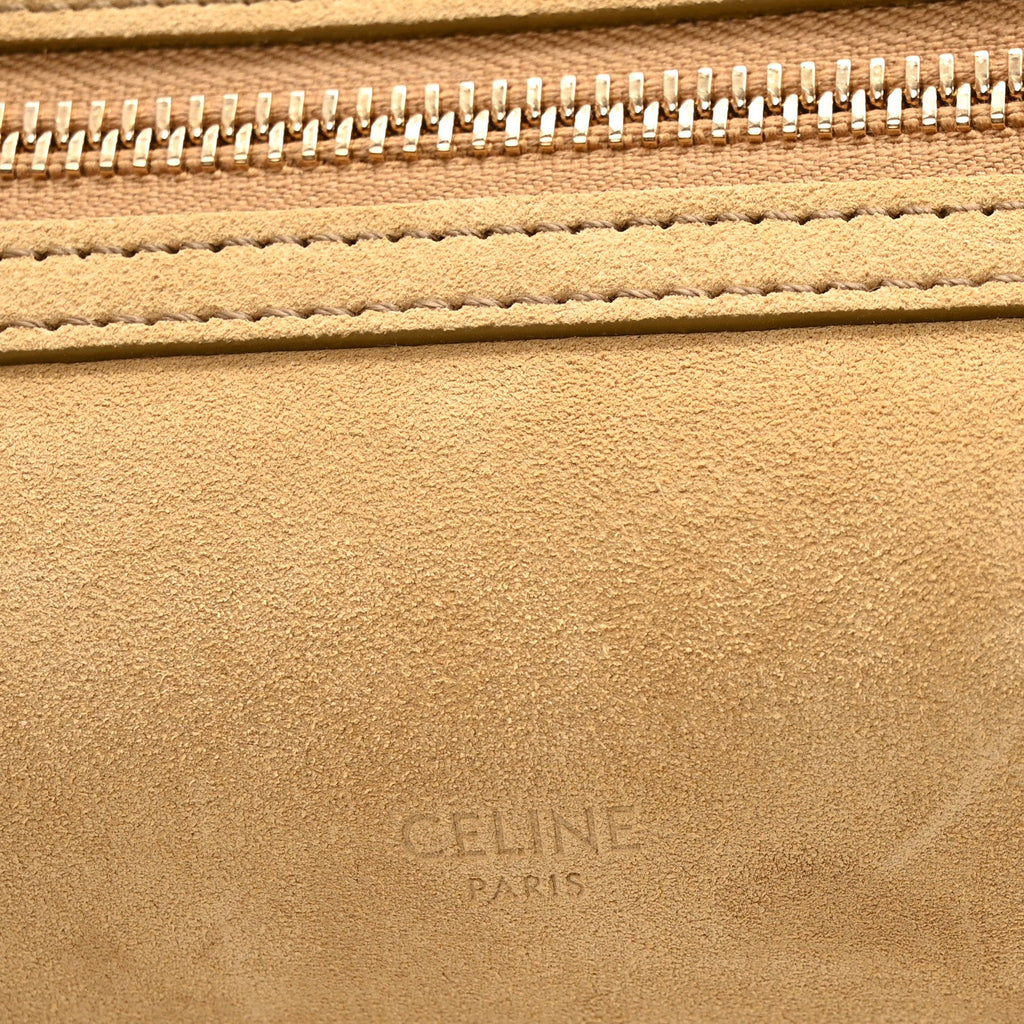 Suede Calfskin Medium New Luggage Beige