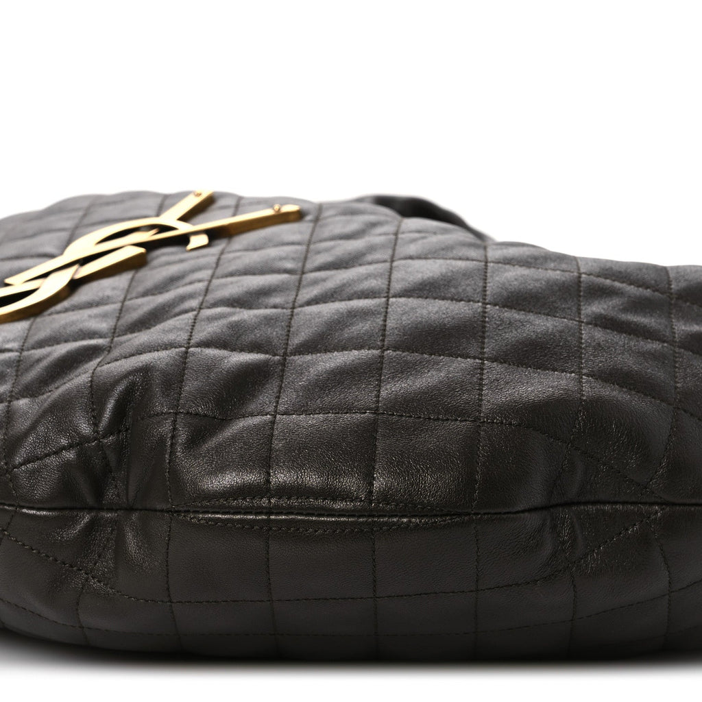 Lambskin Quilted Maxi Icare Shopping Hobo Light Musk
