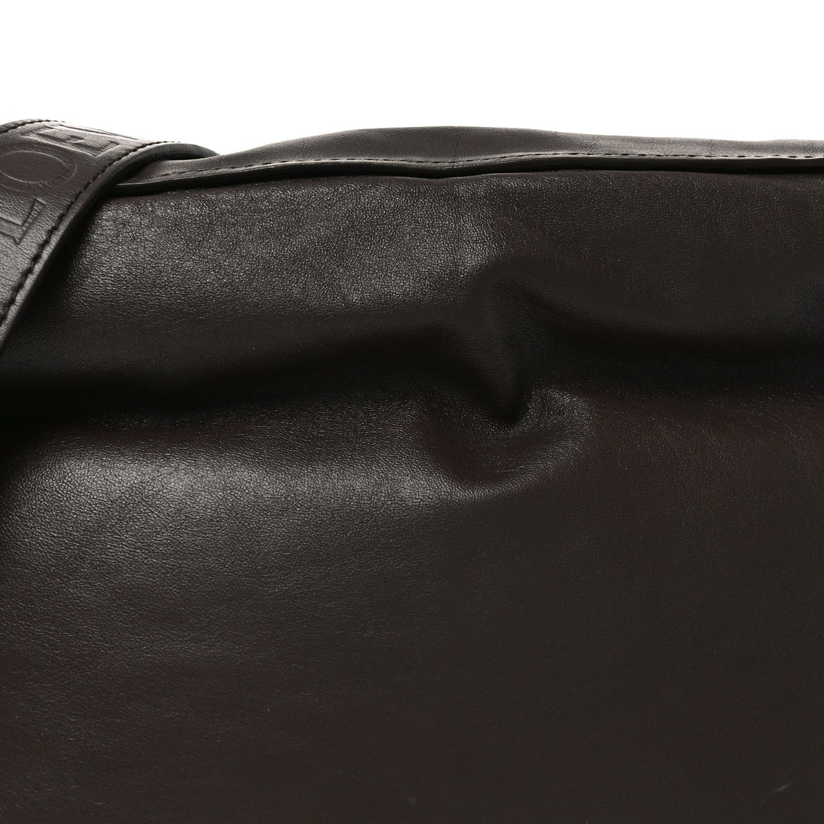 Calfskin Flamenco Puffer Knot Bag Dark Brown