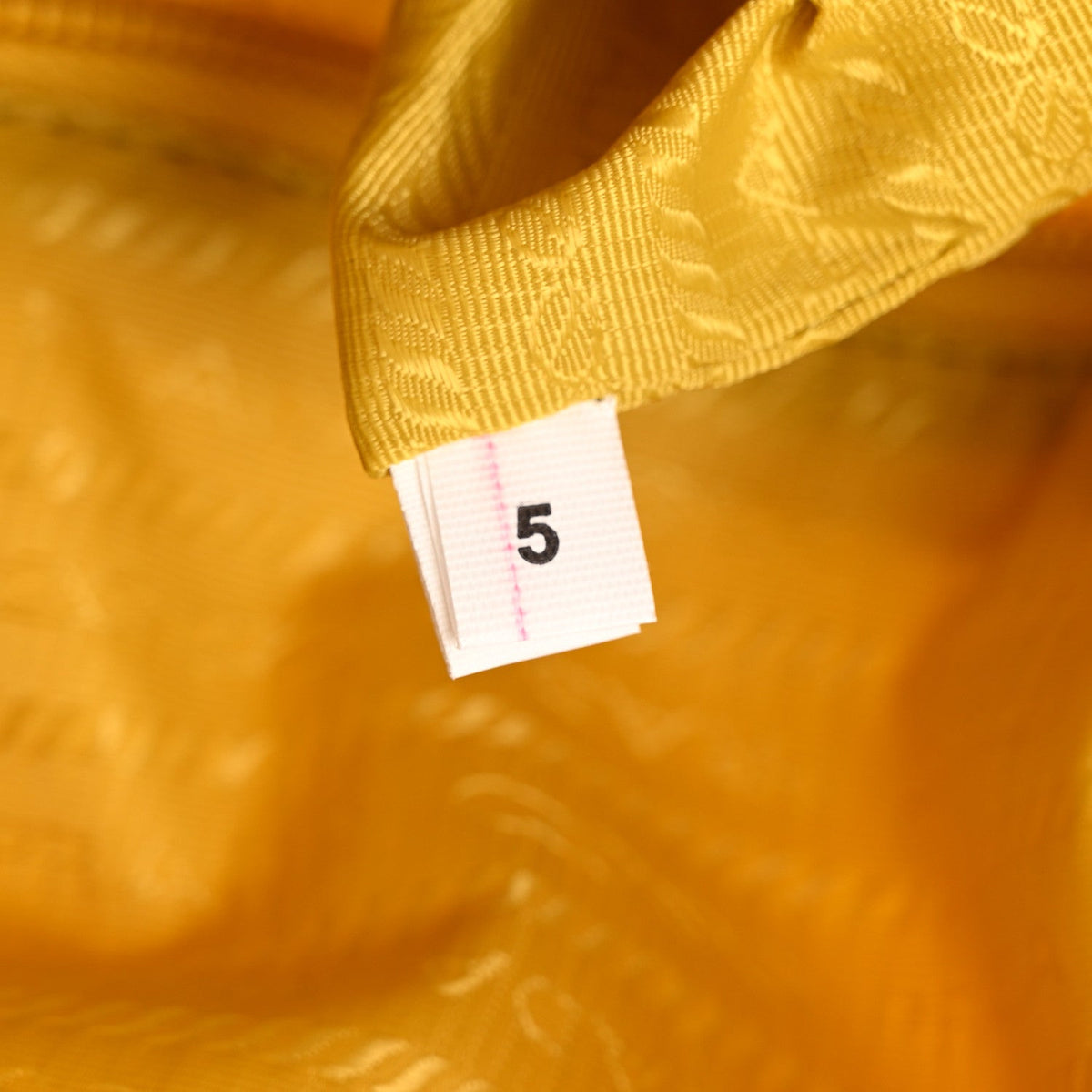 Re-Nylon Vitello Metal Triangle Logo Sling Backpack Giallo