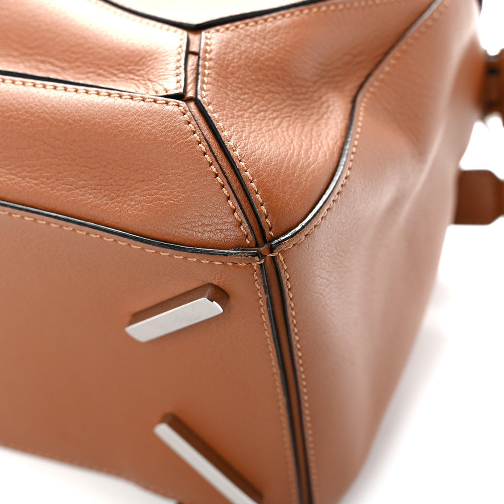 Calfskin Medium Puzzle Bag Tan