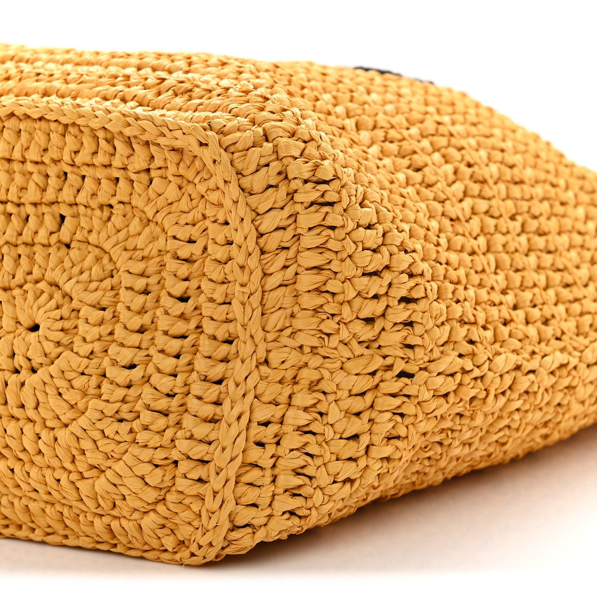 Raffia Rive Gauche Tote Yellow