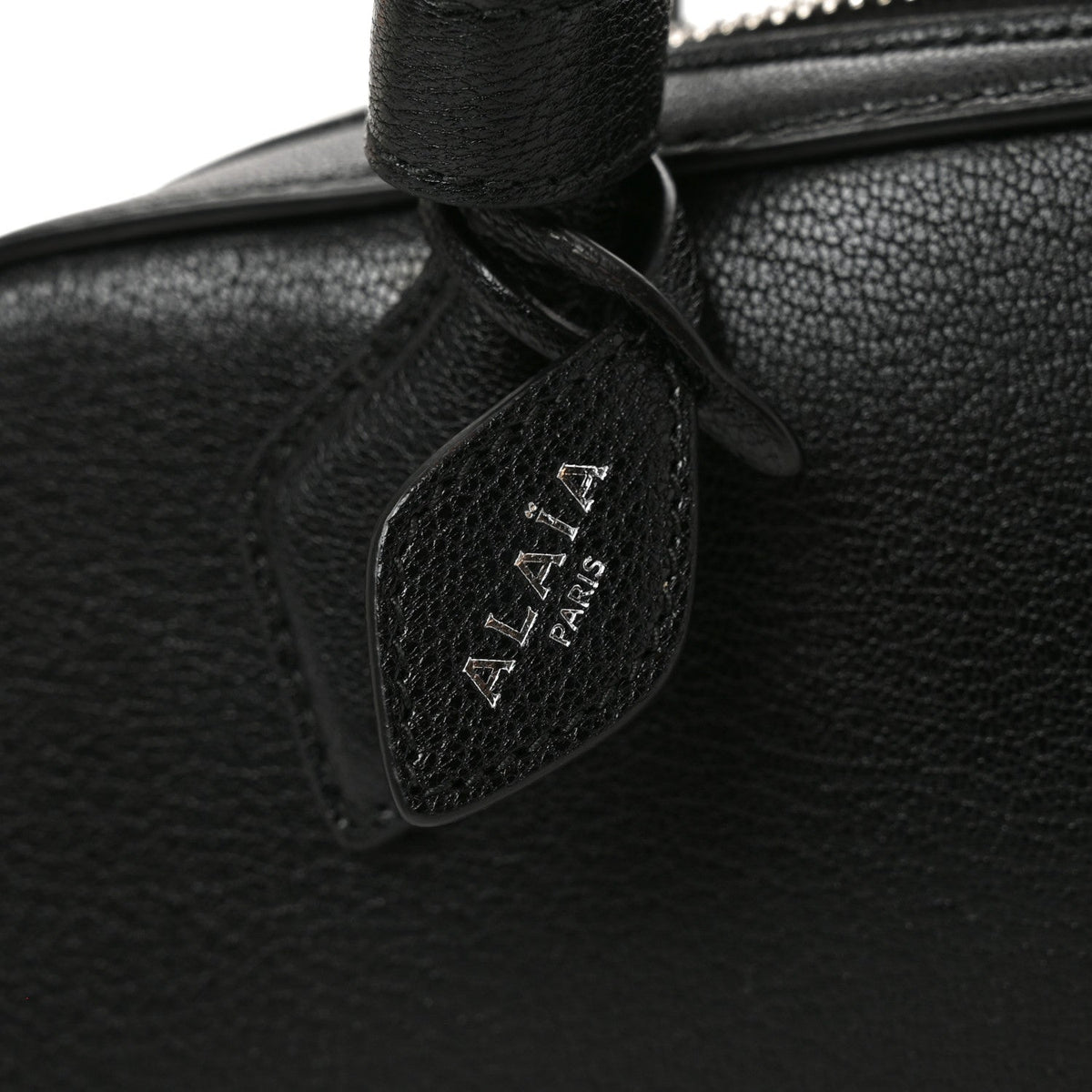 Shiny Goatskin Small Le Teckel Bag Black