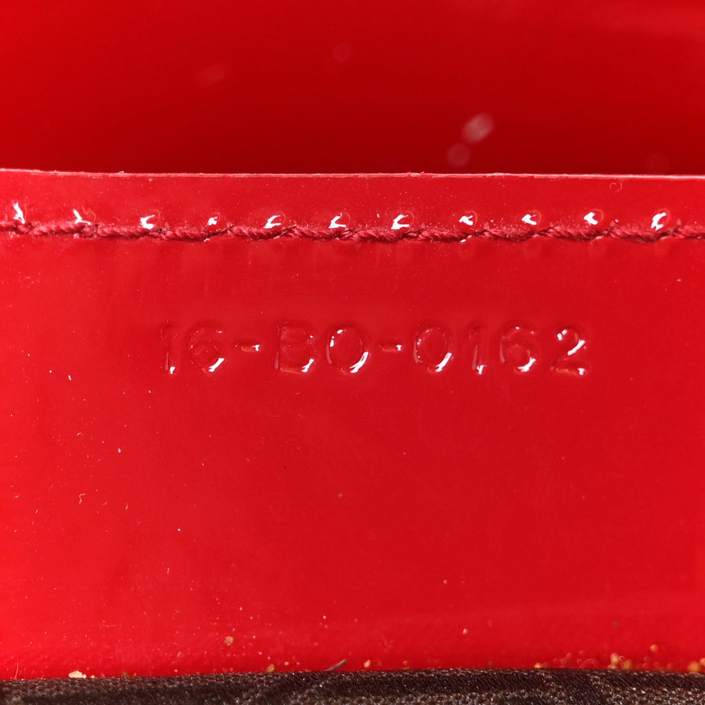 Patent Cannage Large Lady Dior Red