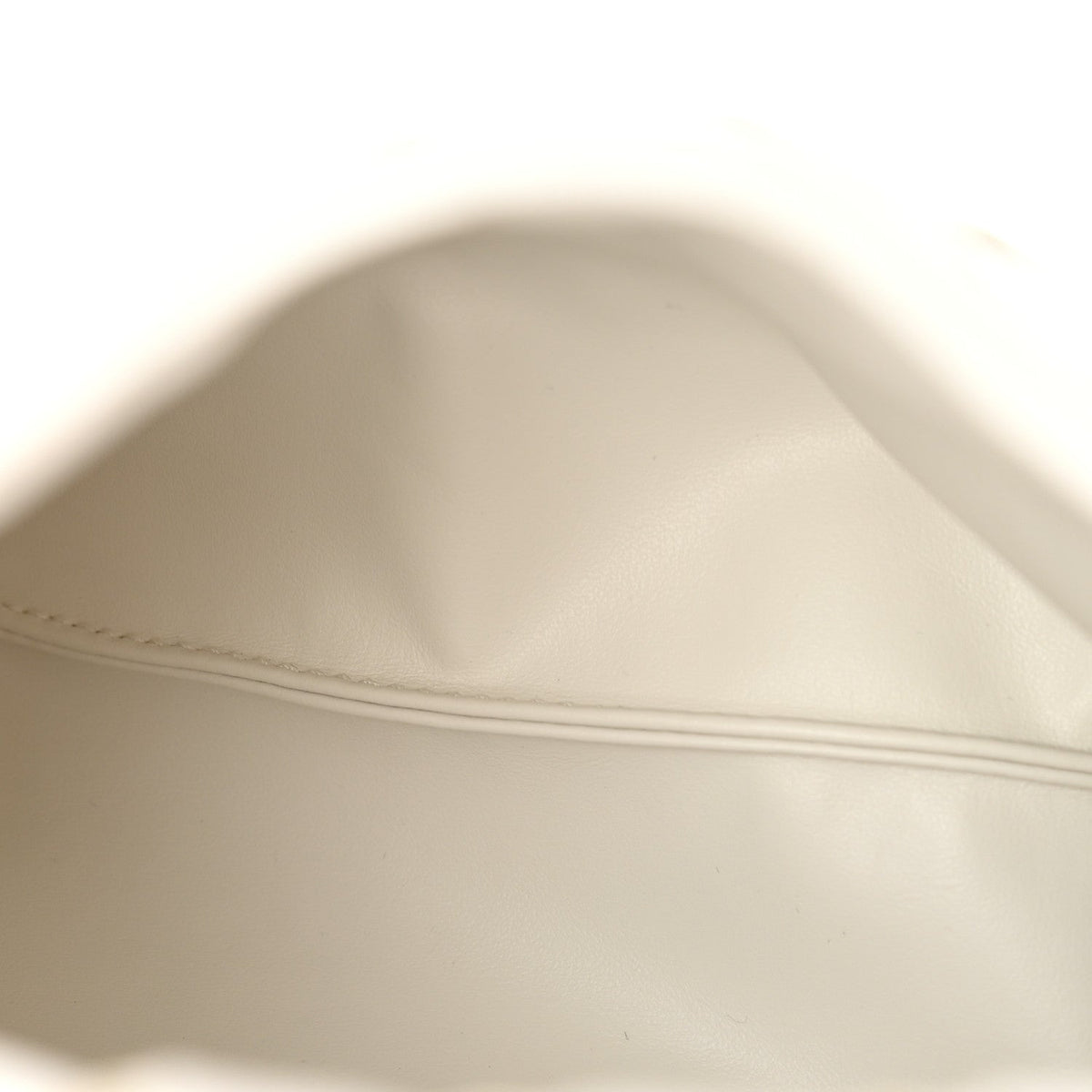 Calfskin Intrecciato Mini Hop White