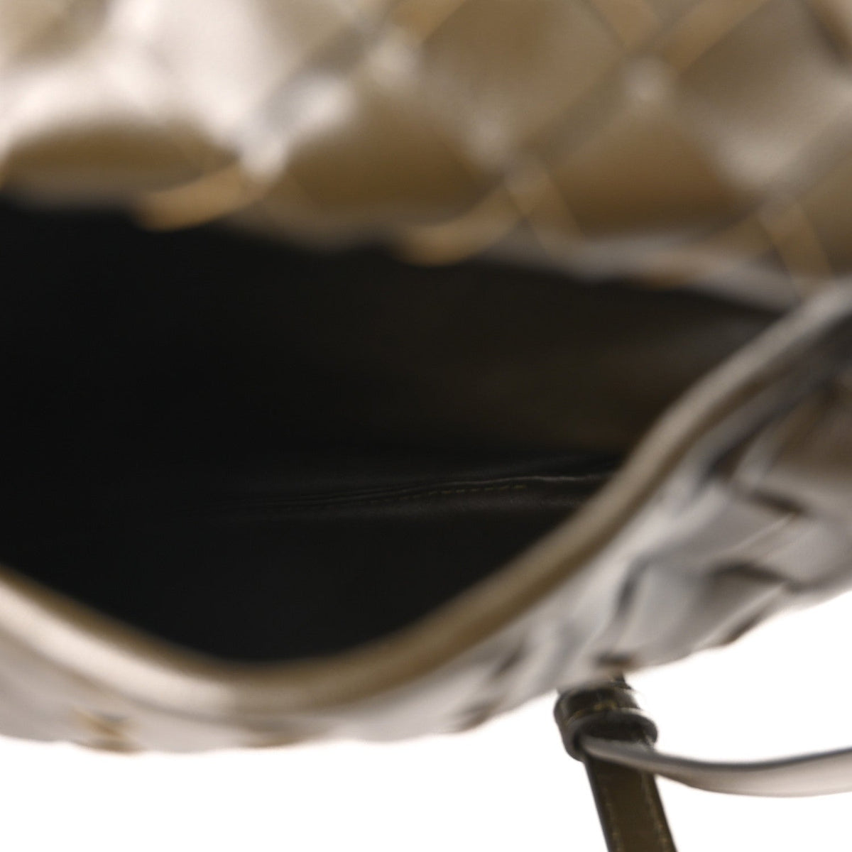 Calfskin Intrecciato Mini Hop Khaki
