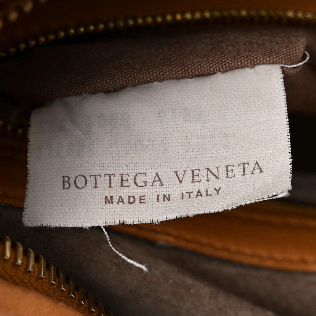 Nappa Intrecciato Large Veneta Hobo Caramel