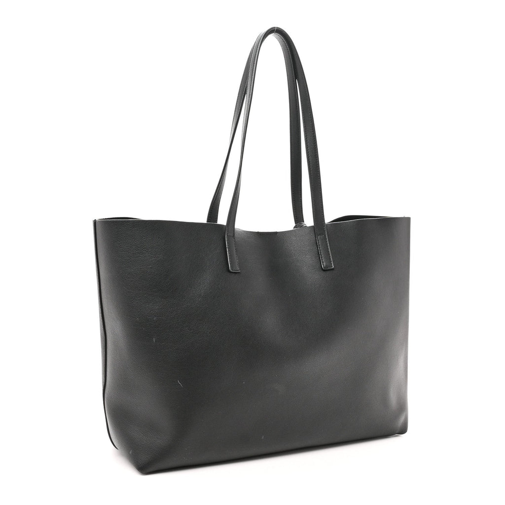 Calfskin Large Shopping Tote Black