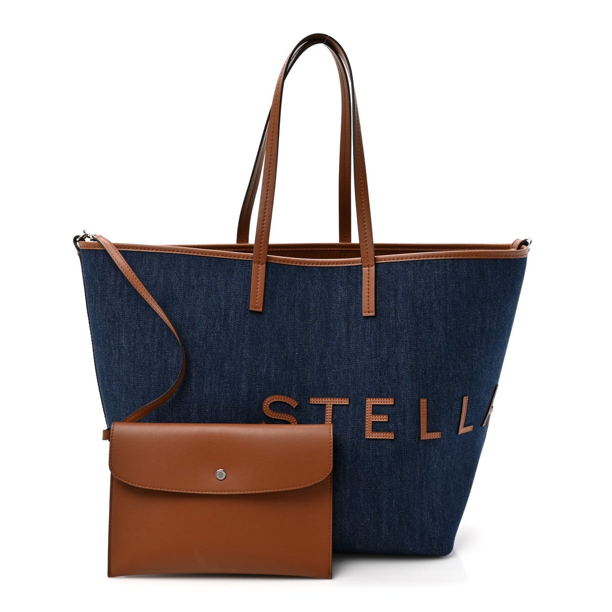 Denim Logo Tote Blue