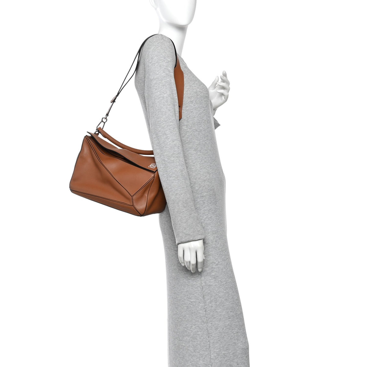 Calfskin Medium Puzzle Bag Tan