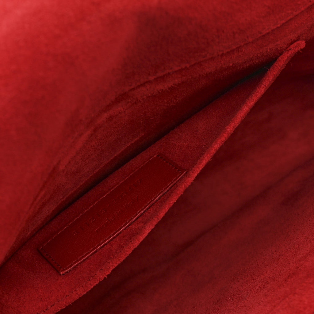 Calfskin Classic Y Ligne Clutch Red