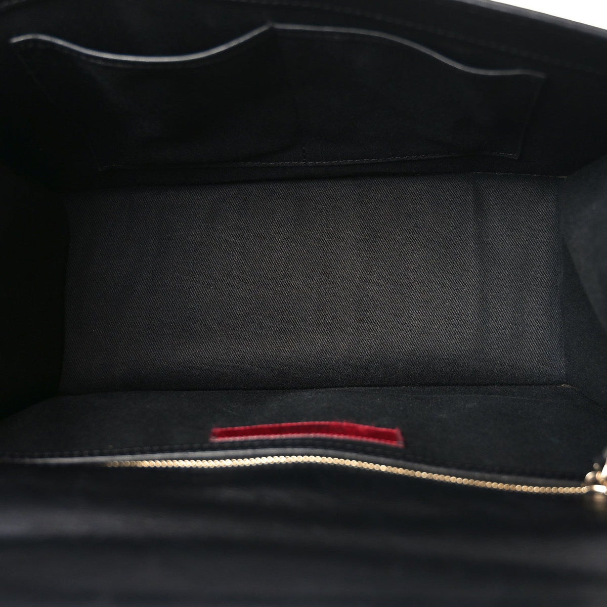 Vitello Large Glam Lock Rockstud Flap Black