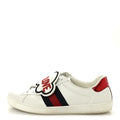Calfskin Ayers Web Blind for Love Embroidered Mens Ace Sneakers 10 White