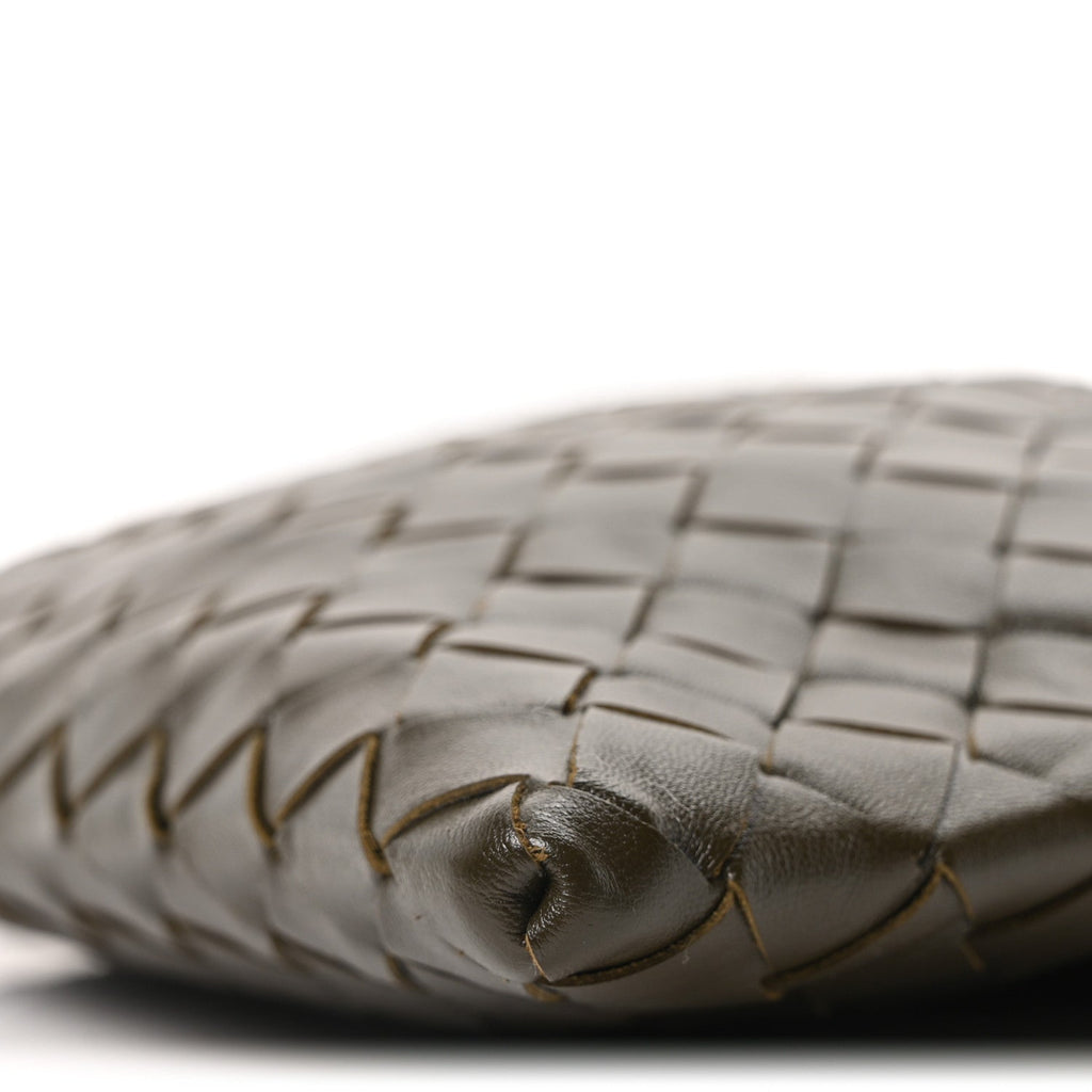 Calfskin Intrecciato Mini Hop Khaki
