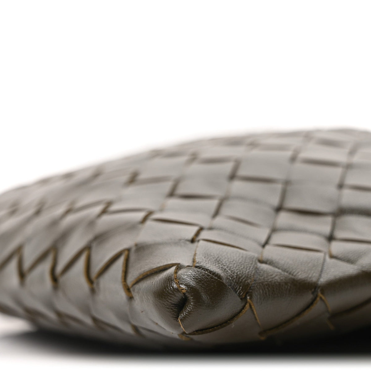 Calfskin Intrecciato Mini Hop Khaki