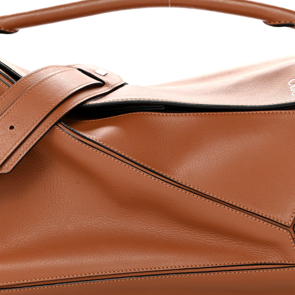 Calfskin Medium Puzzle Bag Tan