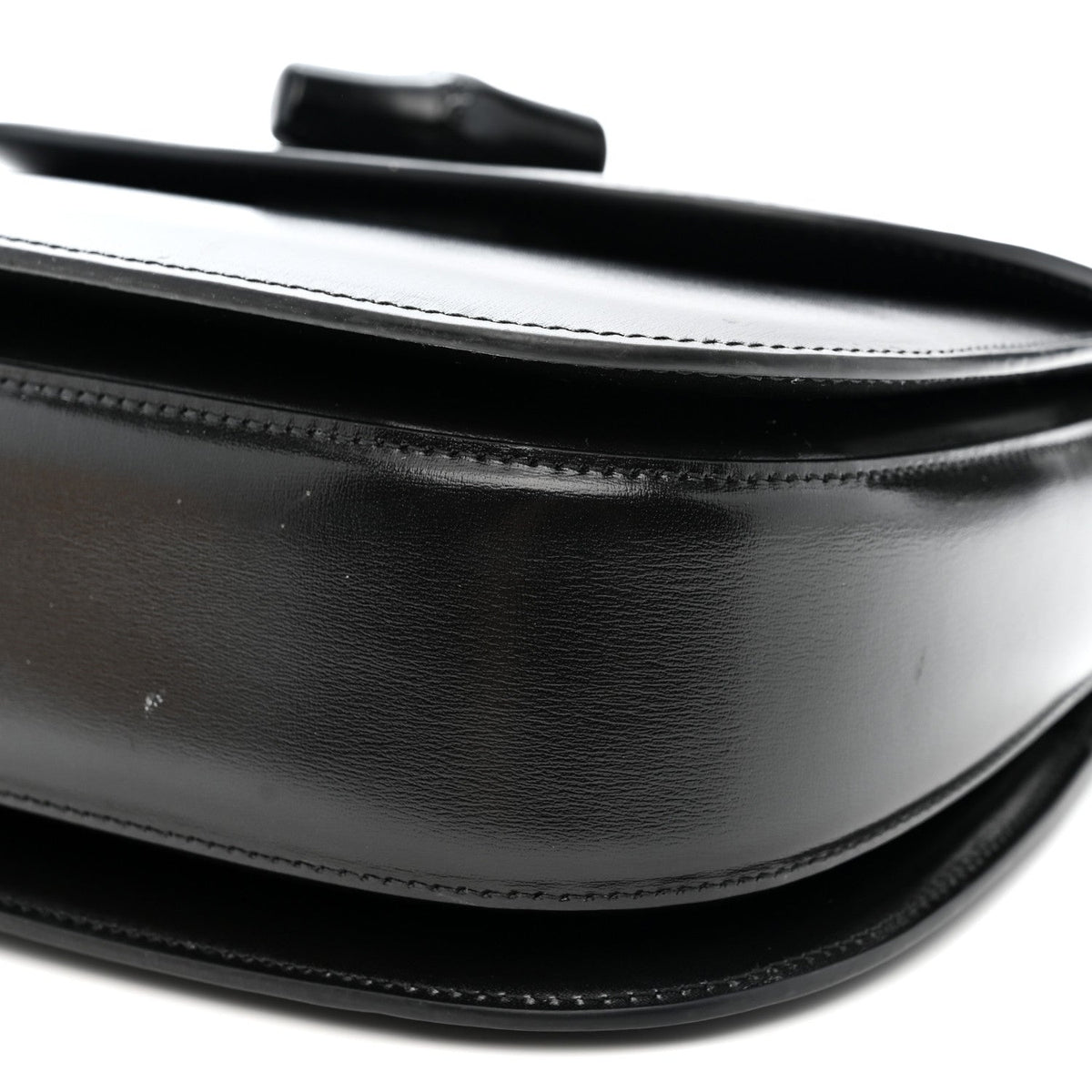 Boarded Dyana Lux Calfskin Web Monochrome Medium Bamboo 1947 Top Handle Bag Black