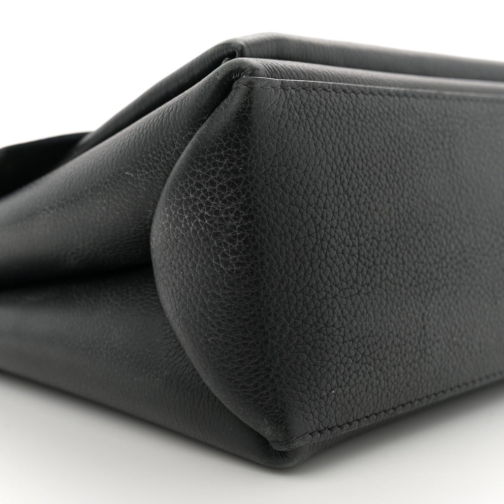 Soft Calfskin My Lockme Top Handle Black
