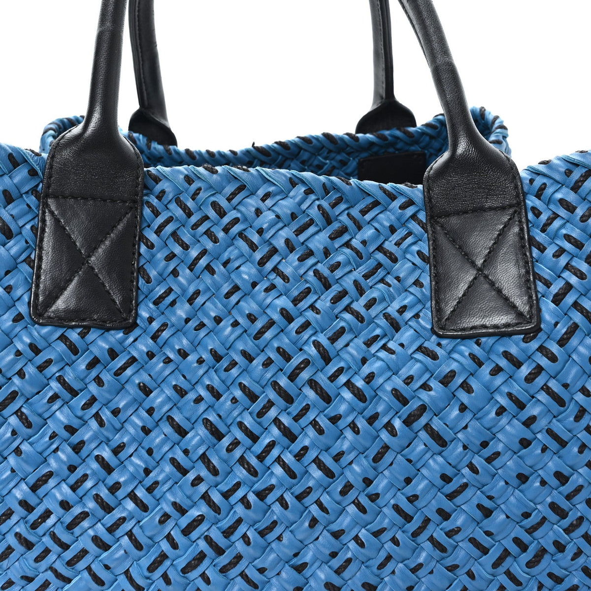 Nappa Intrecciato Large Cabat Blue Black