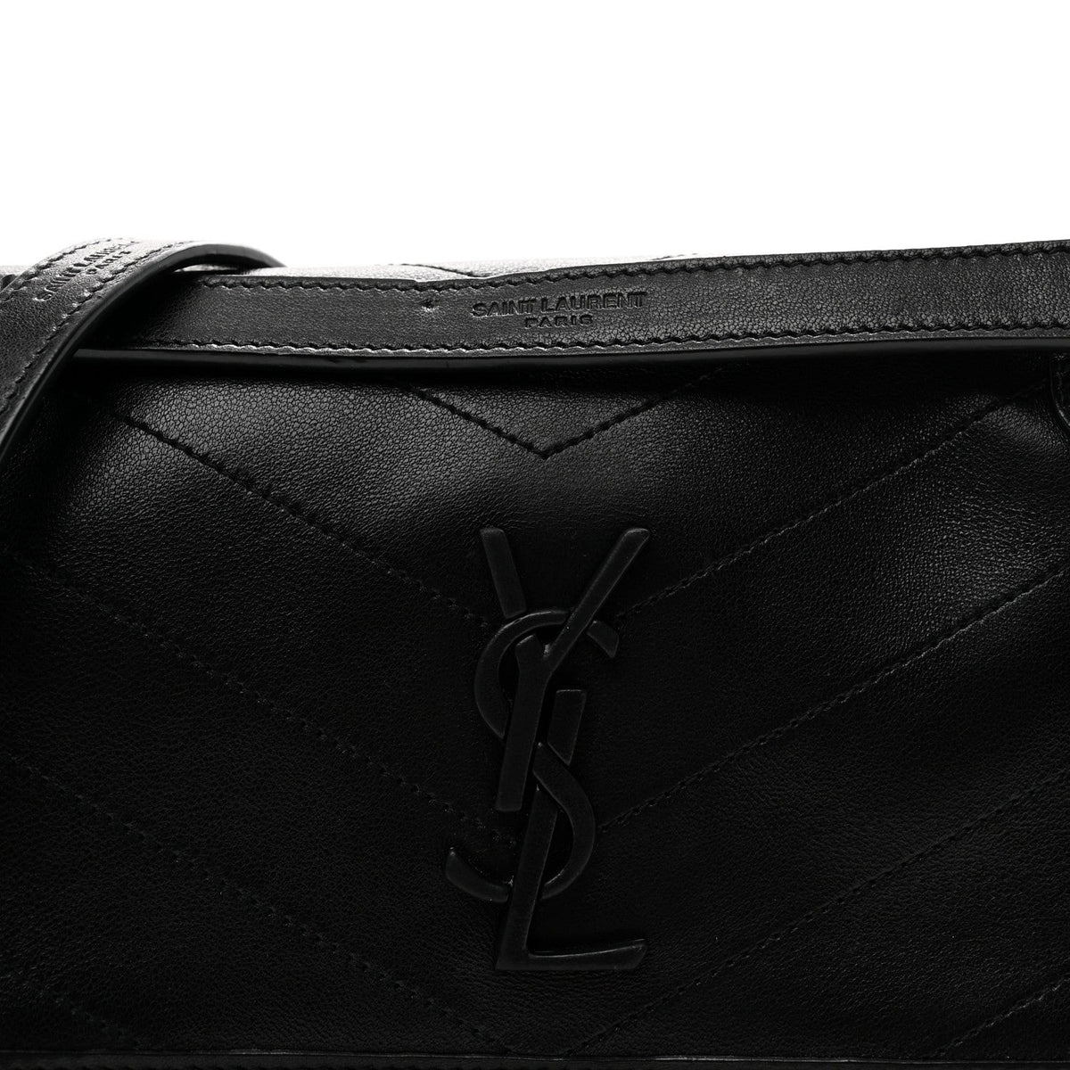 Lambskin Matelasse Monogram Baby Niki Chain Satchel Black