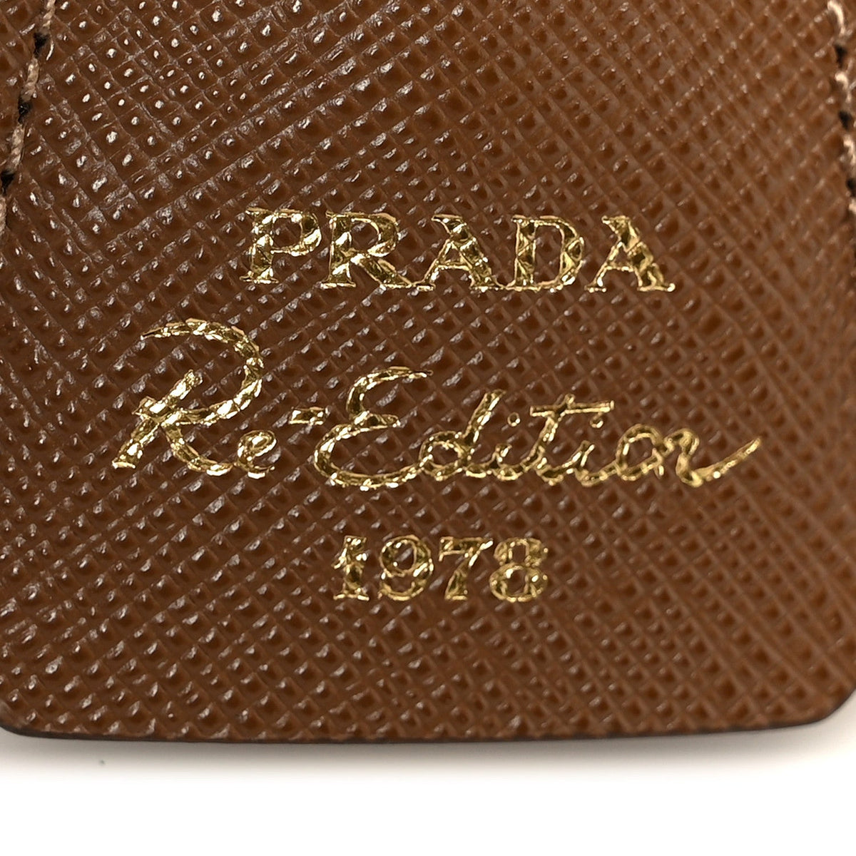 Re-Nylon Saffiano Medium Re-Edition 1978 Two Handle Bag Sughero
