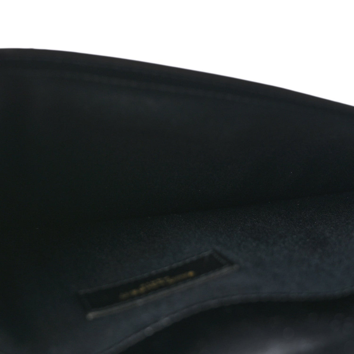 Smooth Shiny Calfskin Monogram Uptown Pouch Black