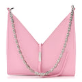 Box Calfskin Small Cut Out Shoulder Bag Pink