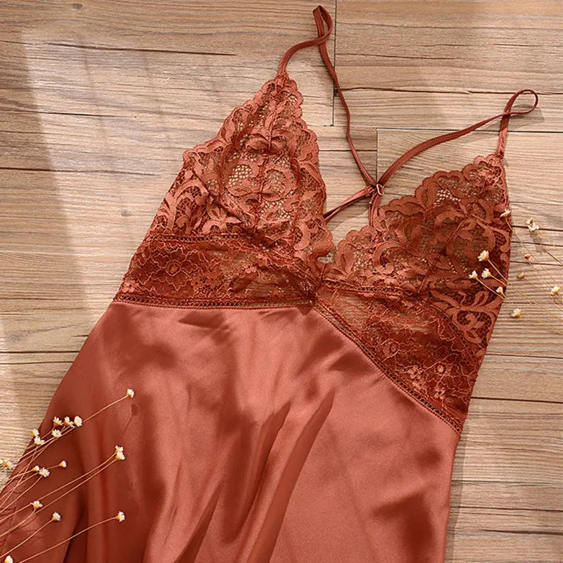 LacyMate™ Summer Satin Nightdress