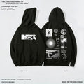 European and American loose hoodies, hip-hop punk hoodies, men's trendy brands, Instagram Hong Kong trend, men's street functional workwear